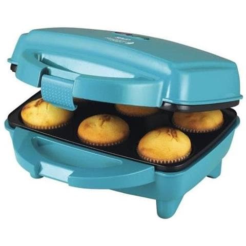 Macchina per muffin 6 porzioni 700 W con piastre antiaderenti e cottura rapida blu Sogo