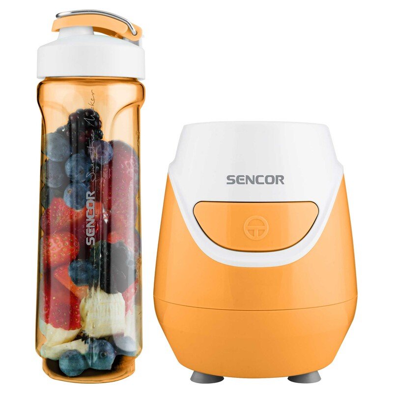 Smoothie Maker 300 W con 2 Bottiglie Tritan da Viaggio e Lame in Acciaio Inox Sencor Arancione