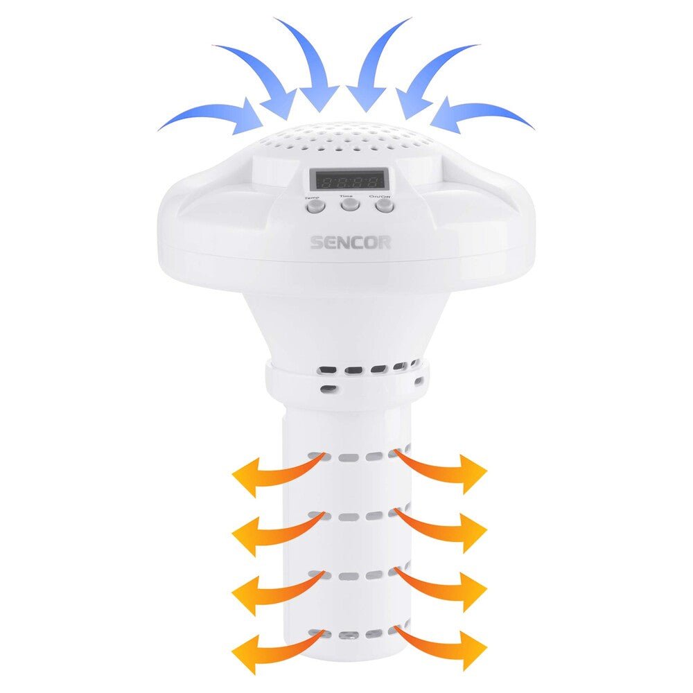 Essiccatore per Alimenti 5 Vassoi 350 W con Timer e Temperatura Regolabile Sencor Bianco