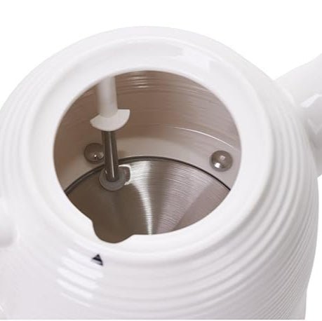 Bollitore Elettrico in Ceramica 1,2 Litri 1500W con Base Girevole e Spegnimento Automatico Adler
