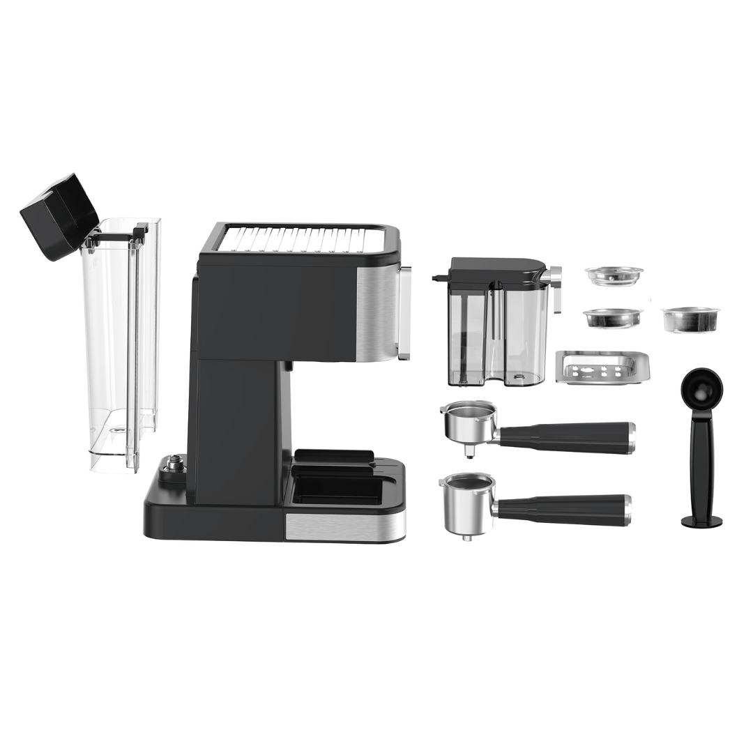 Macchina Caffè Espresso 4-in-1 con Schiumatore Latte e Pannello Touch
