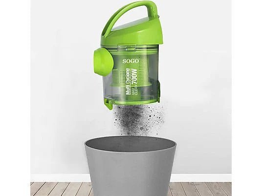 Aspirapolvere multiciclonico senza sacco 700W 2 L con filtro lavabile e avvolgicavo automatico Sogo