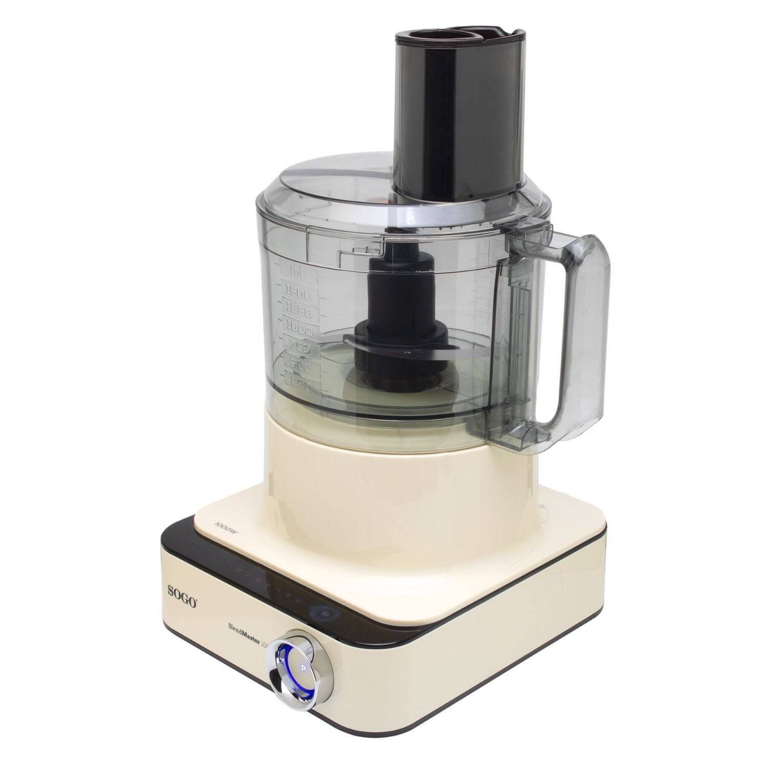 Robot da cucina multifunzione 2,3 L 1000W con display LED 6 velocità funzione Pulse e tritaghiaccio Sogo