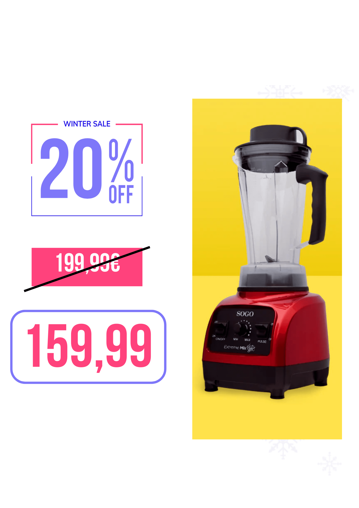 Mixer Professionale per Cocktail e Alimenti - 1800W