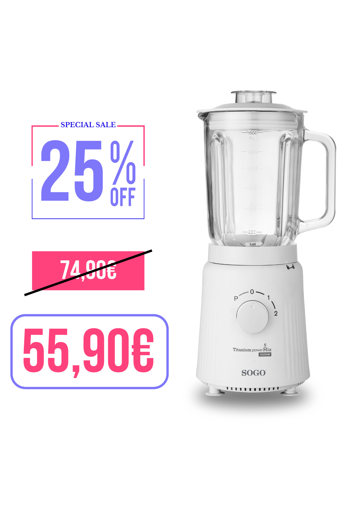Frullatore Titanium Powermix 1000