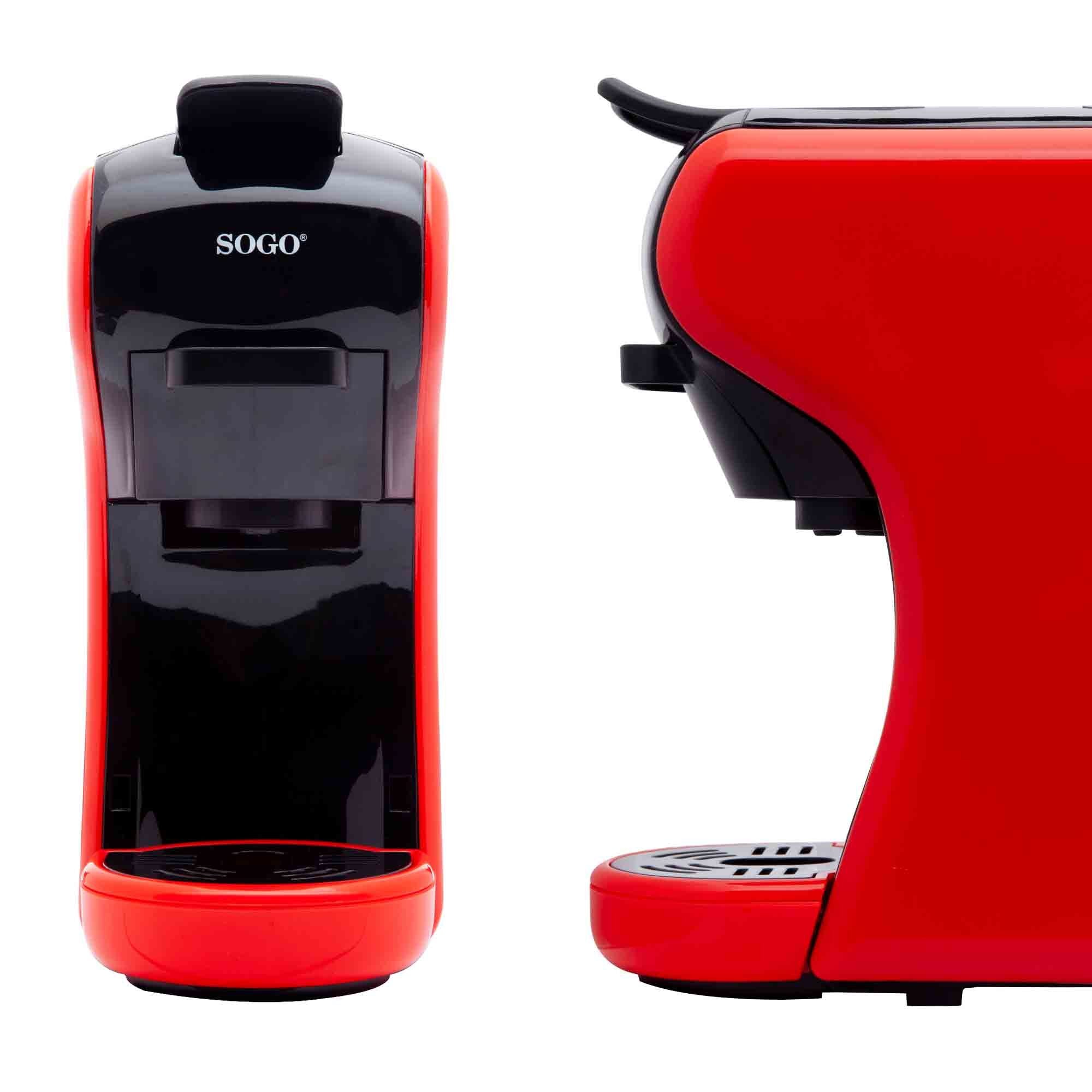 Macchina da caffè multicapsula 3 in 1 19 bar 0,6 L rossa Sogo