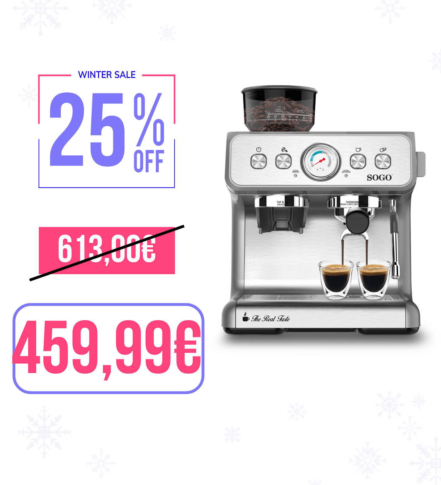 Macchina per Caffè Espresso con Macinino