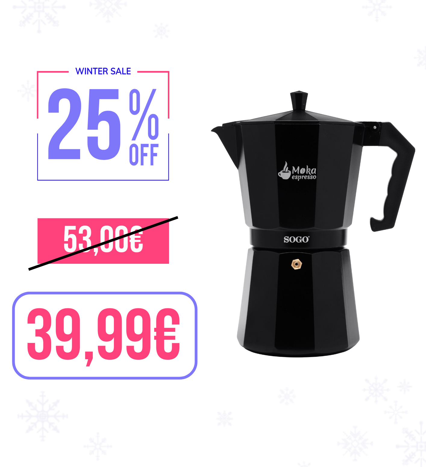 Caffettiera Moka per Caffè di Colore Nero