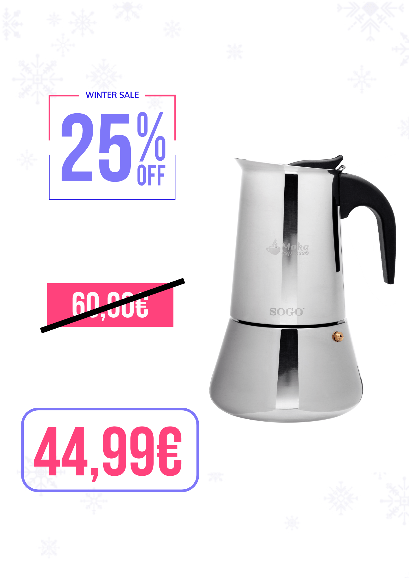 Caffettiera Moka in Acciaio Inox
