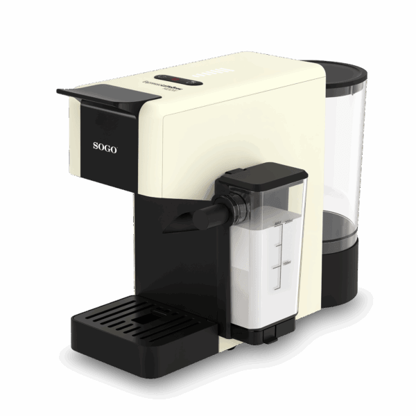 Macchina Caffè Multicapsula 4 in 1 SOGO Espresso LatteBrew 1400 – 20 Bar con Cappuccinatore, Capsule Nespresso® e Dolce Gusto®, Cialde, Caffè Macinato