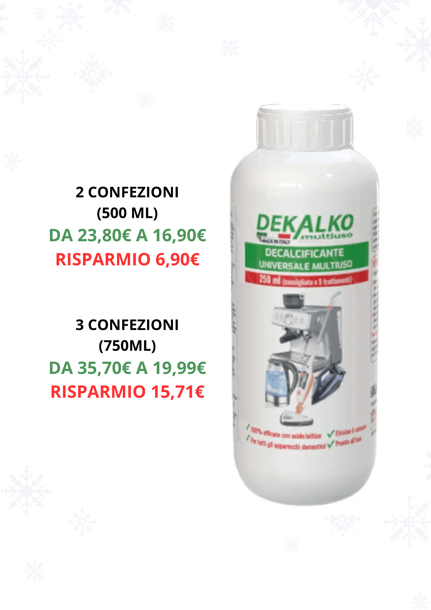 Dekalko decalcificante universale multiuso 250ml
