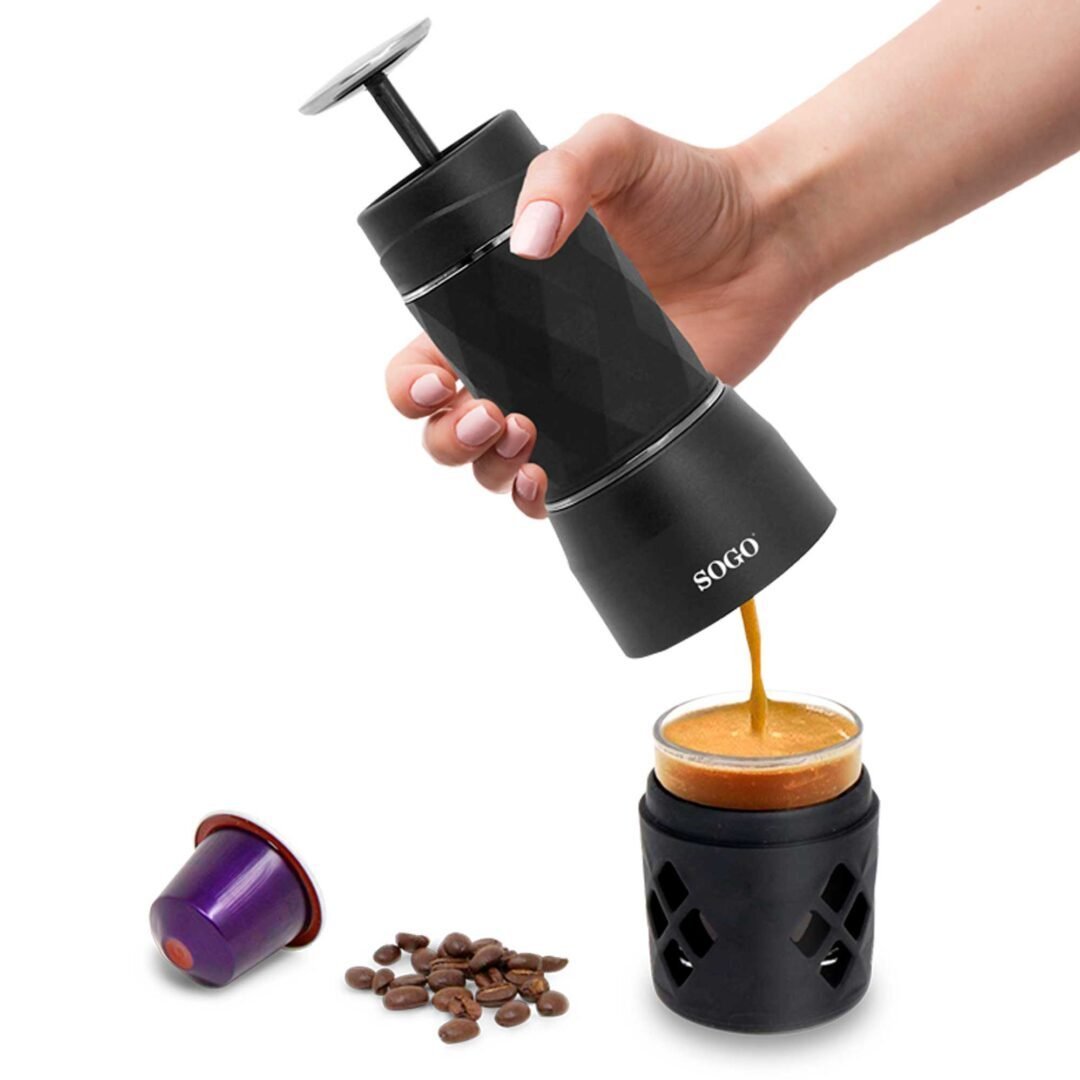 Macchina da caffè portatile manuale SOGO 20 bar - immagine 3
