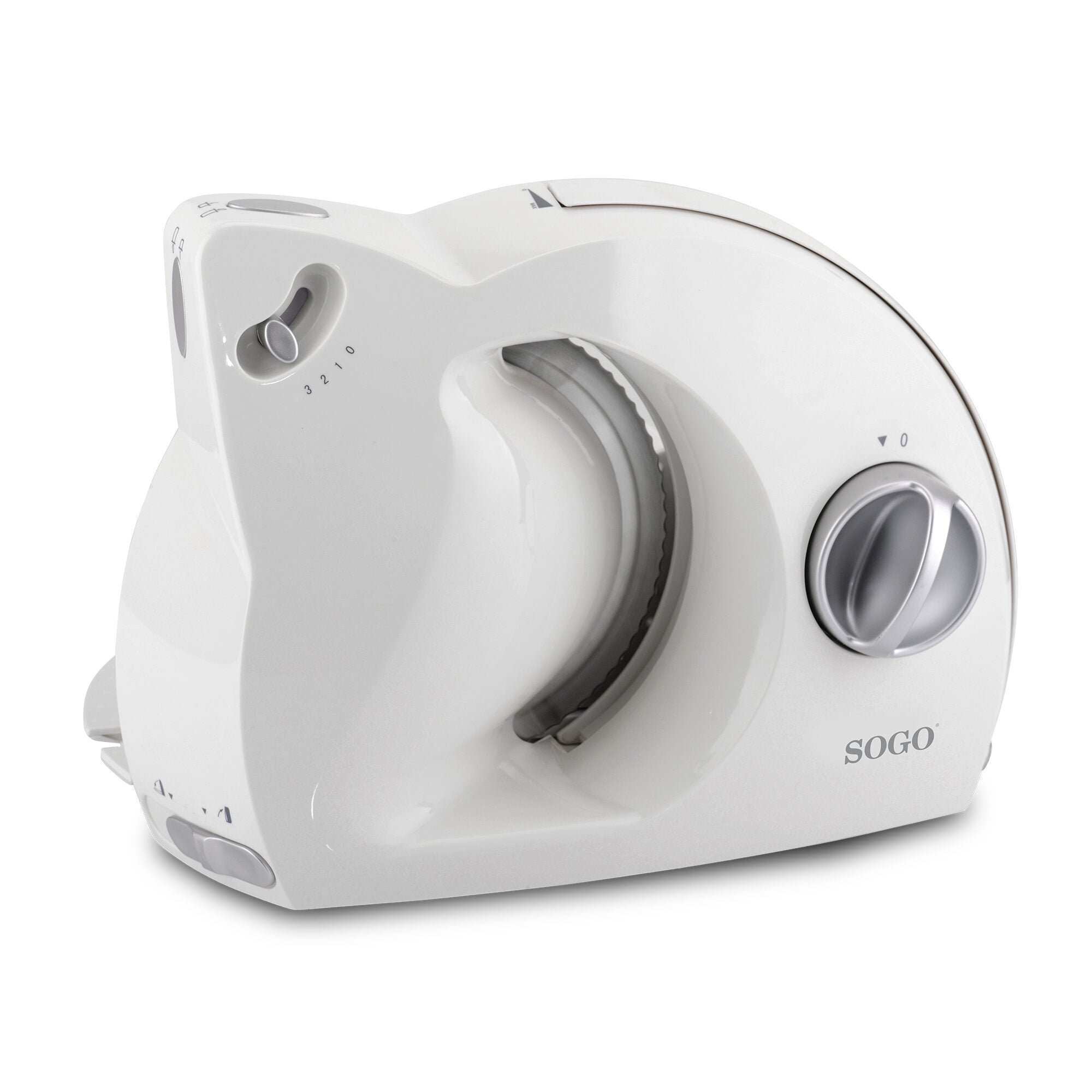 Affettatrice Elettrica 150W con Lama in Acciaio Inox 190 mm Spessore Regolabile Vassoio Removibile SOGO