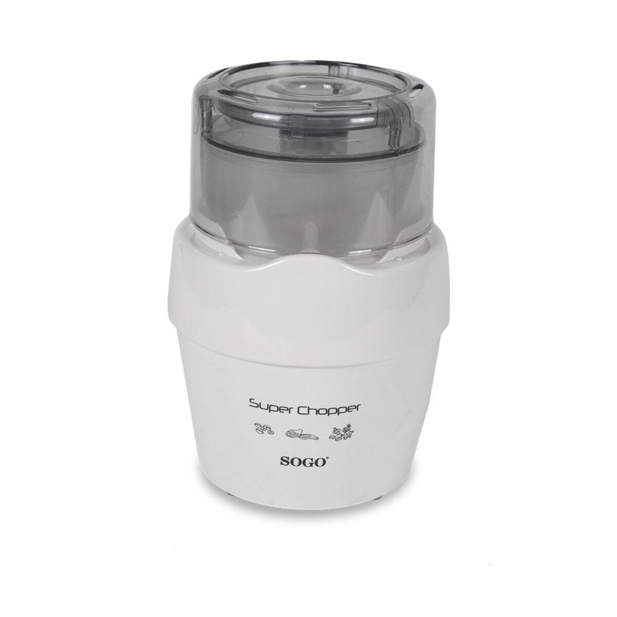 Tritatutto elettrico 250 ml 800W con contenitore e lame removibili sistema di sicurezza e comando a pressione Sogo Ricontrollato: l’immagine è coerente con la Super Chopper / PIC-SS-5810, che SO
