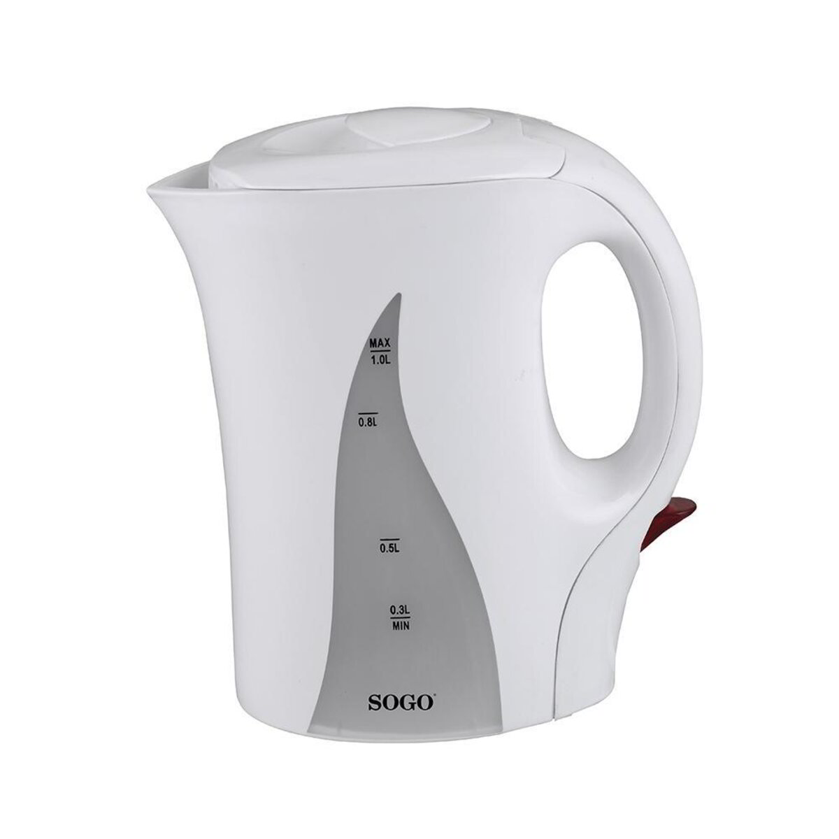 Bollitore elettrico 1 L 1100W con indicatore livello acqua spegnimento automatico e filtro lavabile Sogo