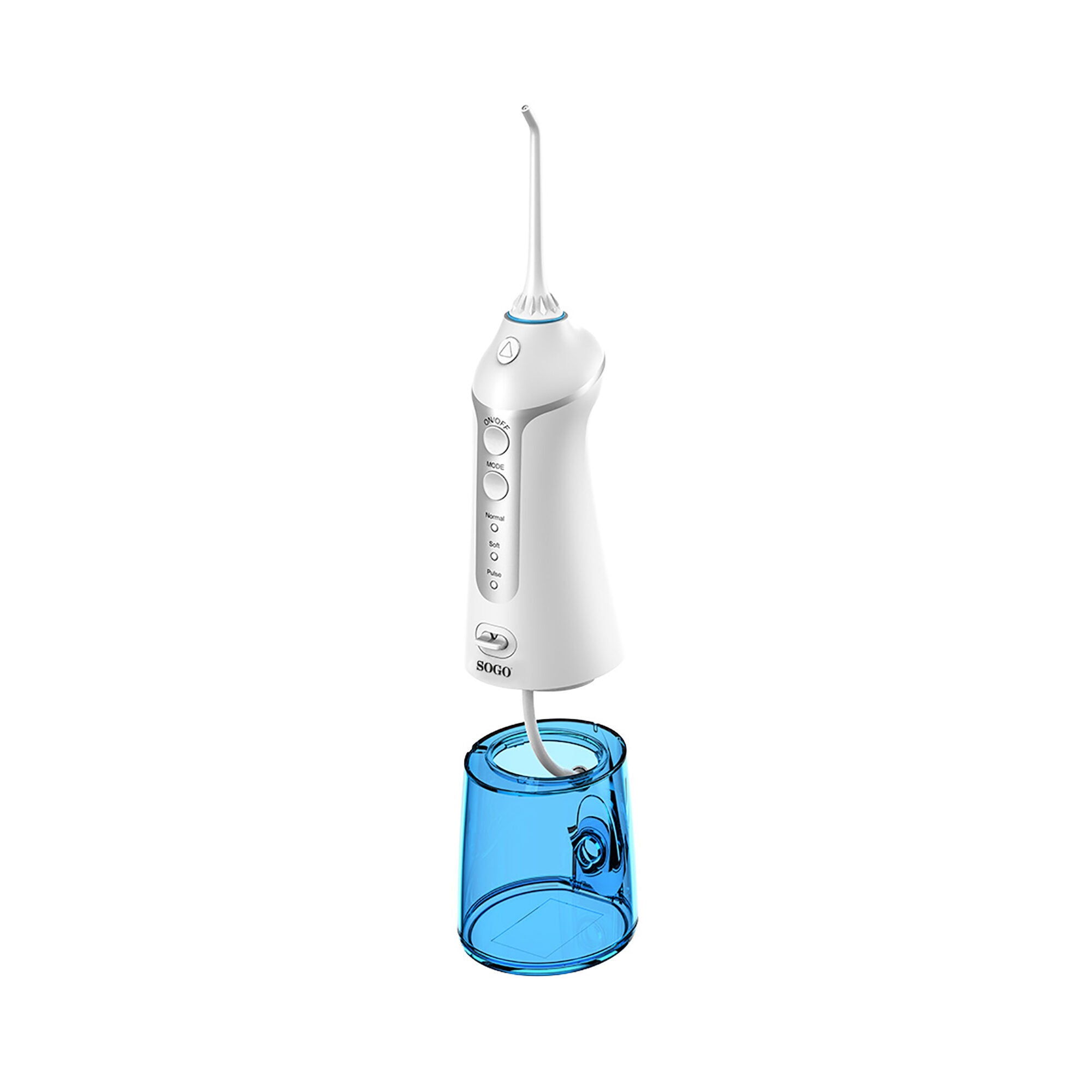 Irrigatore orale dentale portatile ricaricabile 300 ml con 3 modalità ugello 360° Sogo