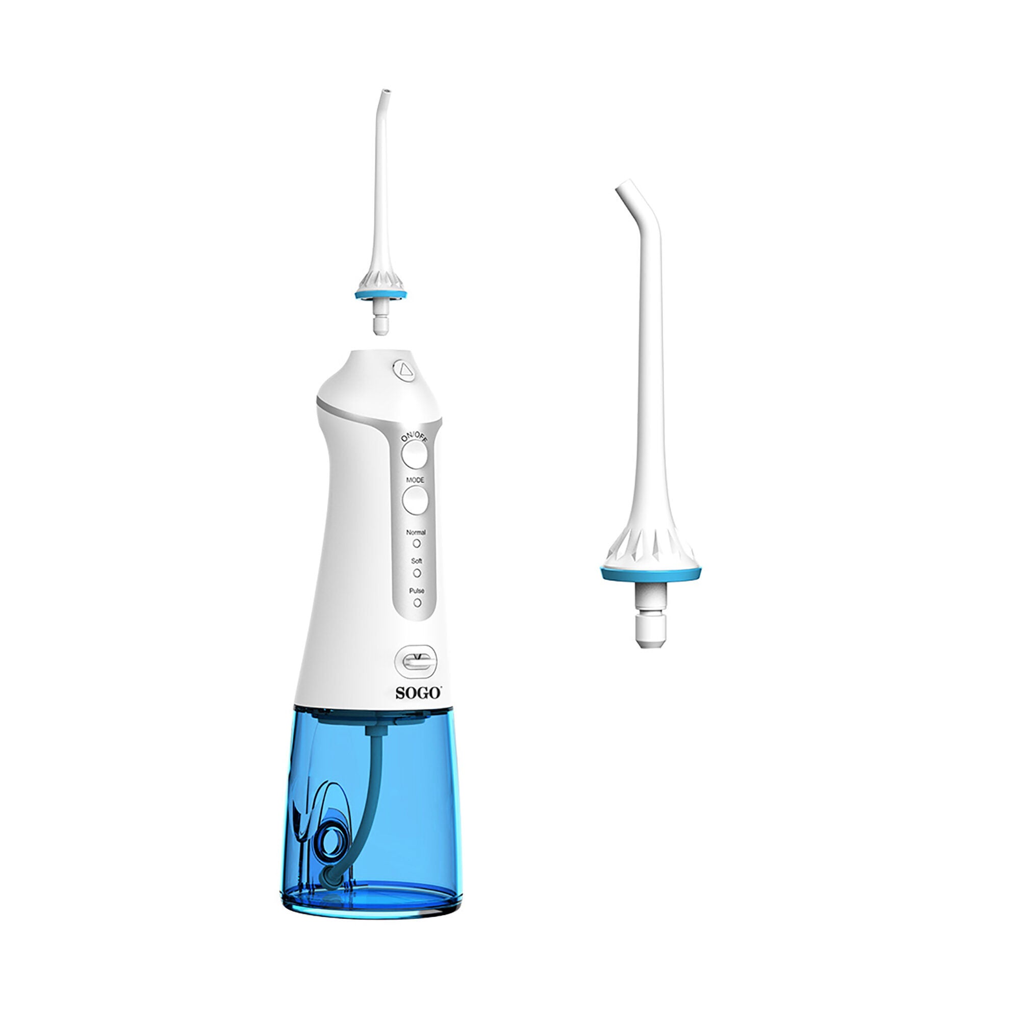 Irrigatore orale dentale portatile ricaricabile 300 ml con 3 modalità ugello 360° Sogo