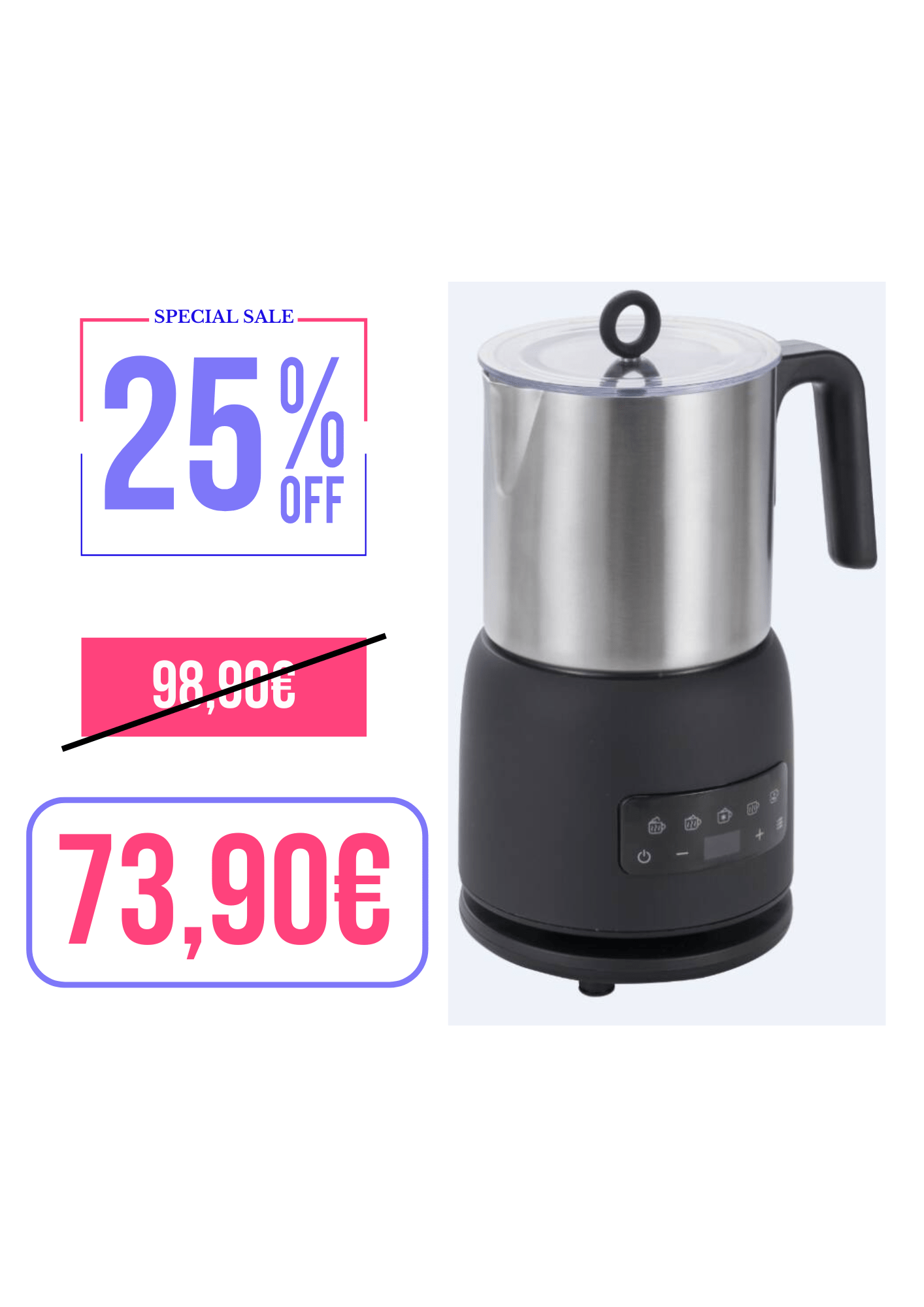 Schiumatore e scaldalatte e cioccolato