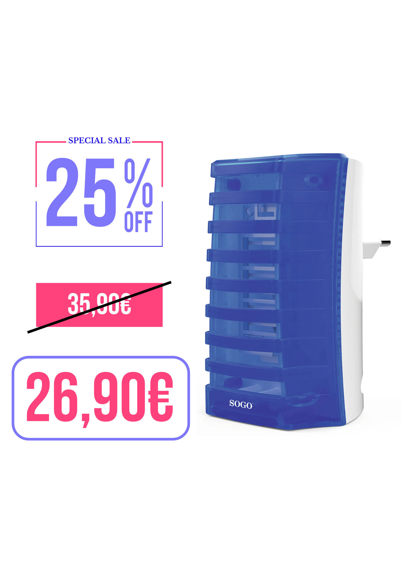 SOGO SUPER INSETTI KILLER – LED-6W PORTATILE