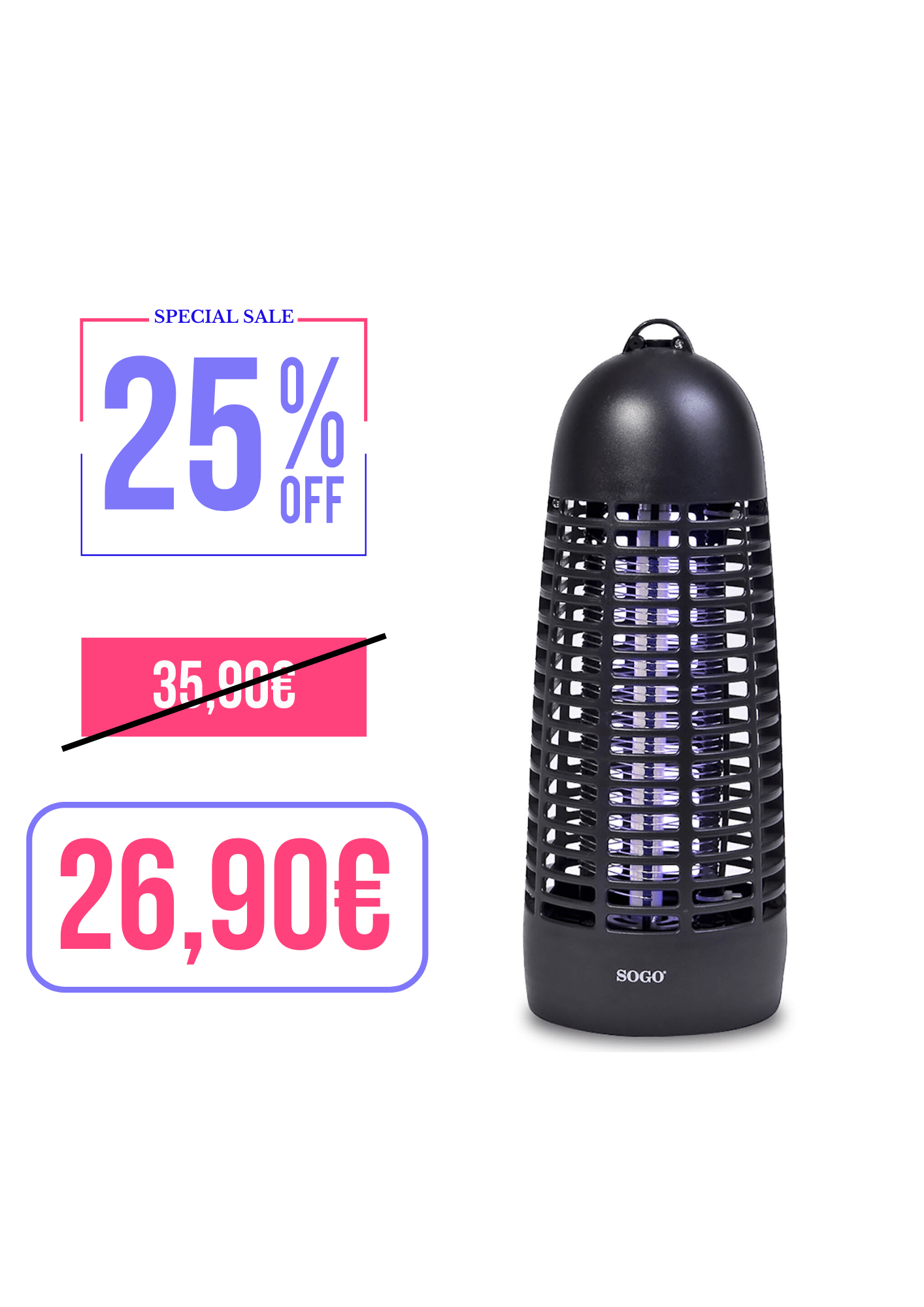 SOGO SUPER INSECT KILLER - LANTERNA - 6W