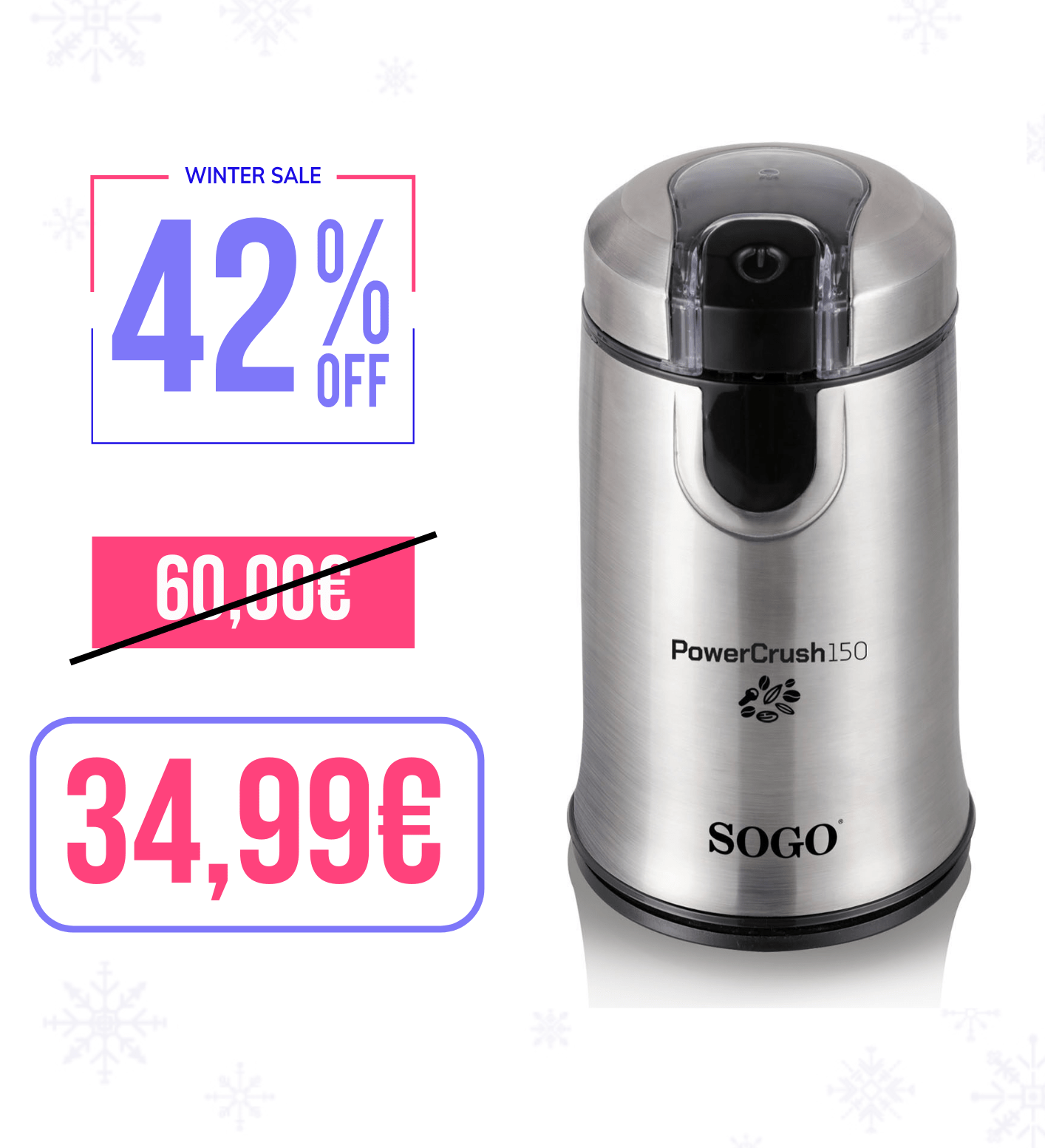 Macina Caffè e Spezie Elettrico POWERCRUSH150