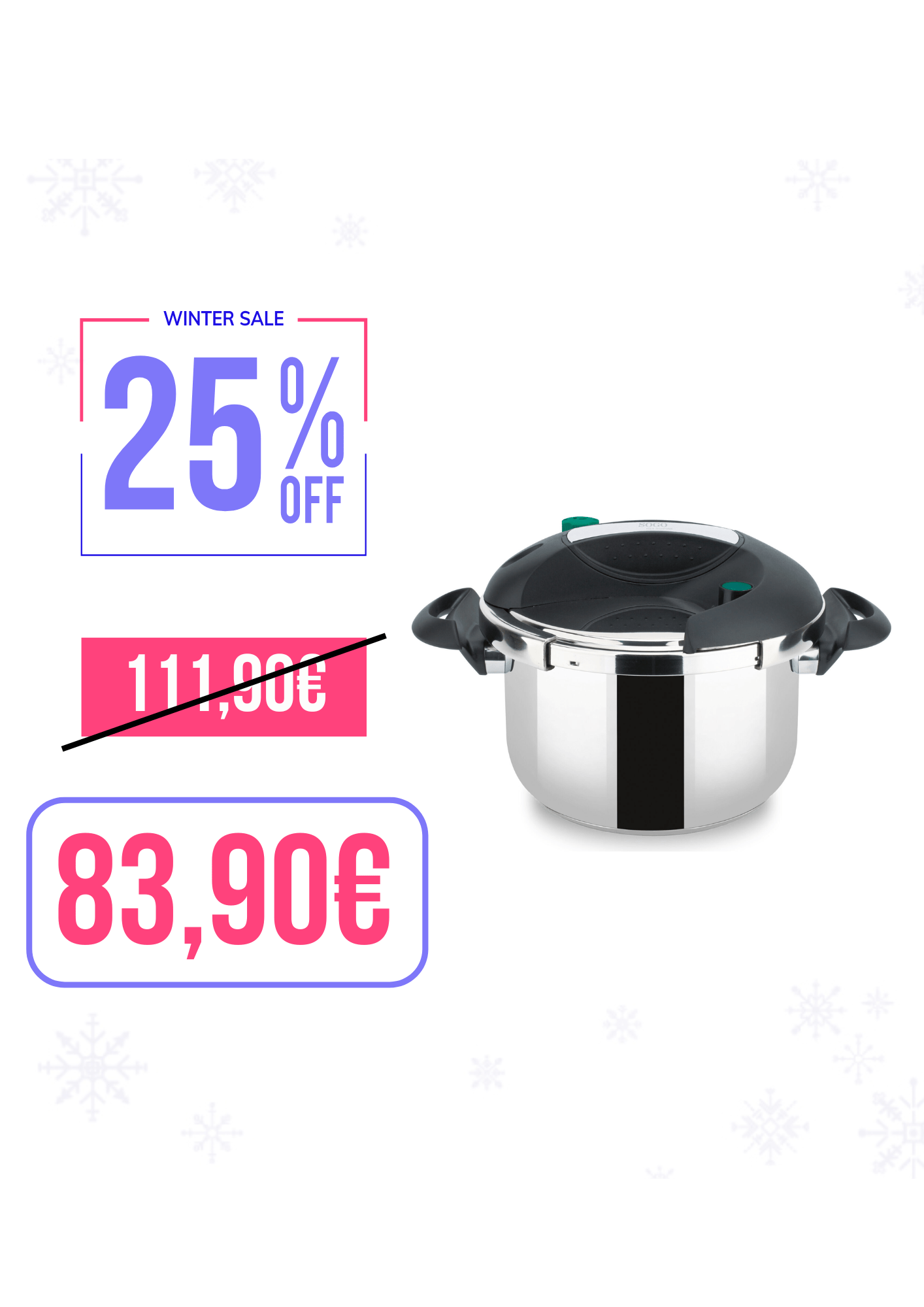 Pentola a Pressione in Acciaio Inox da 8L
