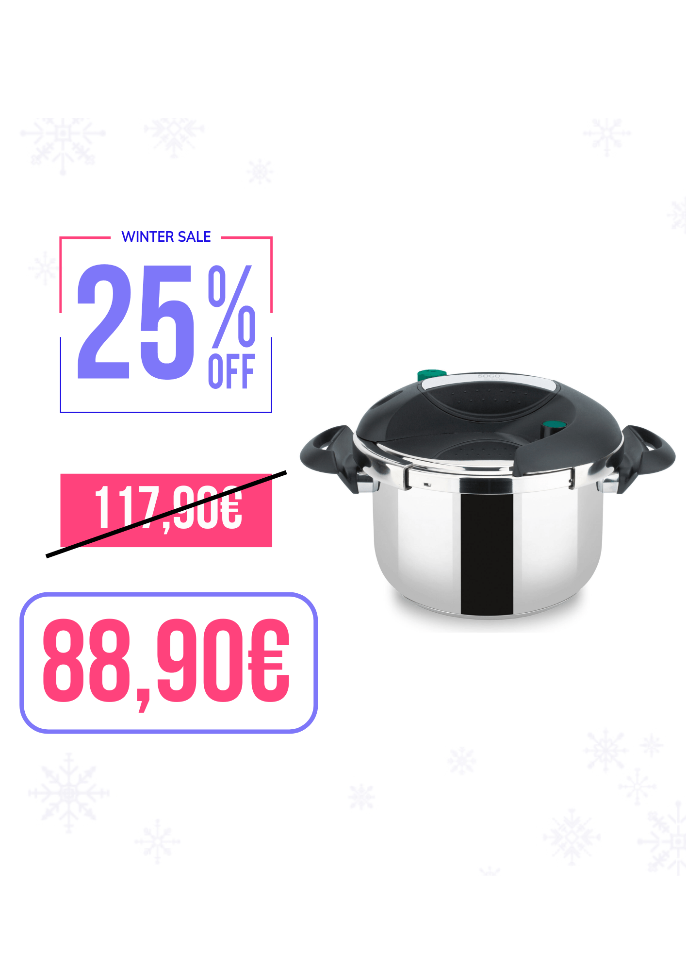 Pentola a Pressione in Acciaio Inox da 10L