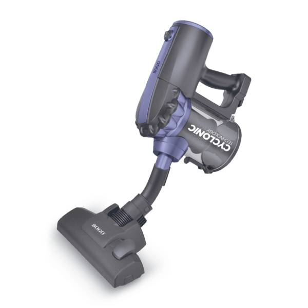 ASPIRAPOLVERE VERTICALE PORTATILE BLU GRIGIO -600W