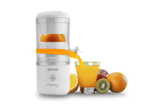 Spremiagrumi Elettrico Ricaricabile USB 200 ml con Sollevamento Automatico Filtro Antipolpa 40W SOGO