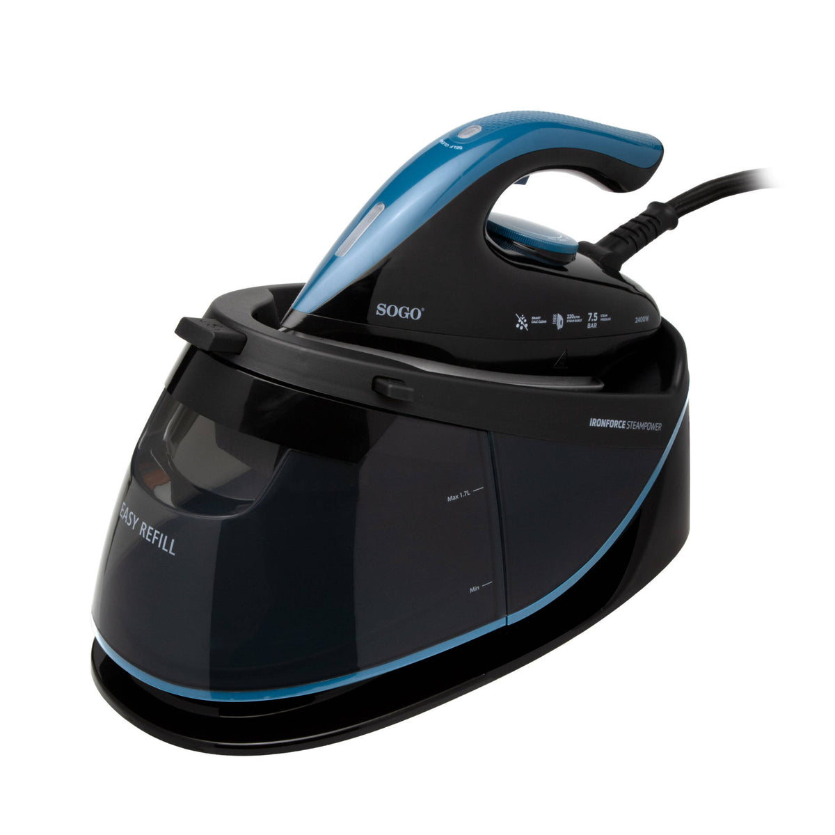 Centro stiro a vapore SOGO 2400W serbatoio 1,7 L - immagine 6