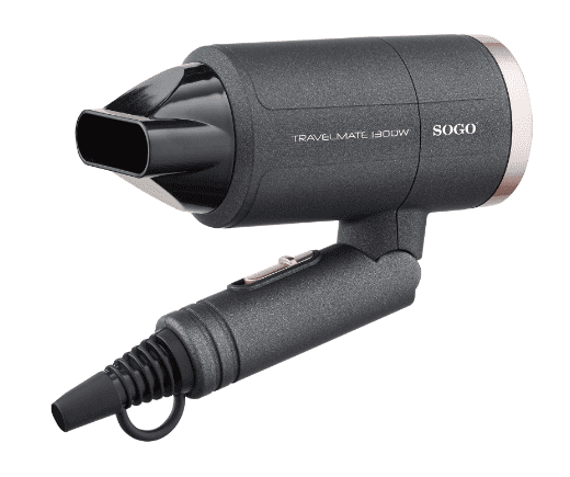 Phon da viaggio 1200W pieghevole