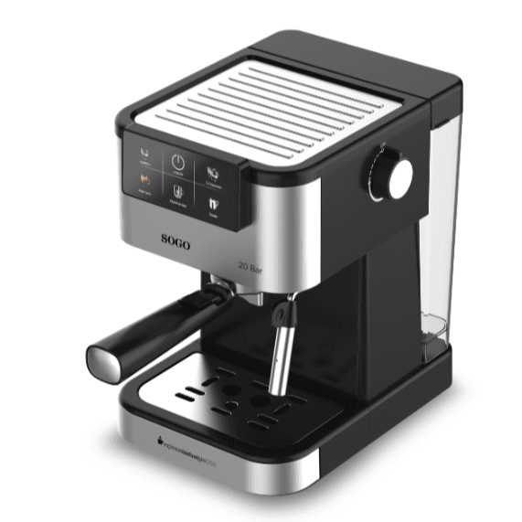 Macchina Caffè Espresso 20 Bar con Lancia Vapore Cappuccino 1,5L Panel Touch Termoblocco AutoStop Scalda Tazze Acciaio