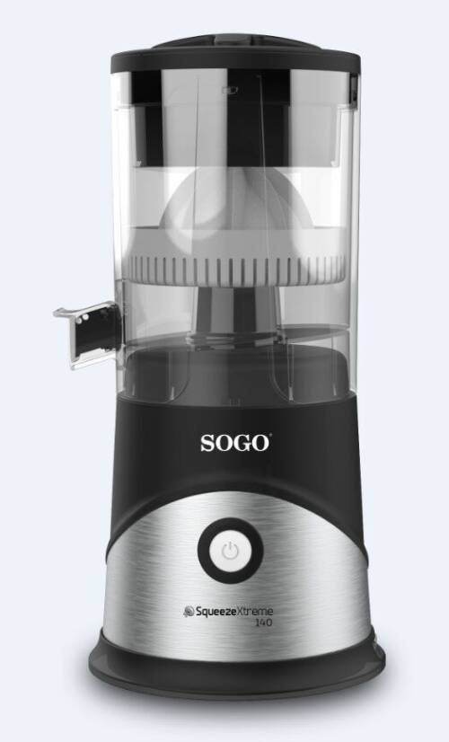Spremiagrumi Automatico 140W con Sollevamento Automatico Filtro Anti Polpa e Base in Acciaio Inox SOGO