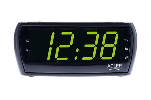 Radiosveglia Digitale FM AM con Display LED 48 mm, Doppio Allarme e Snooze Adler