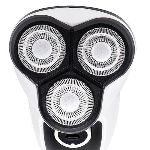 Rasoio Elettrico Uomo Rotante Ricaricabile con 3 Testine Flottanti e Trimmer Pop-Up Adler
