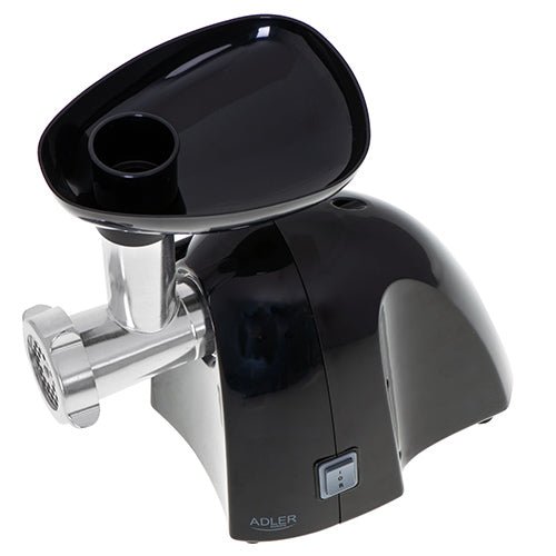 Tritacarne Elettrico 1800W 1,8 Kg/min con Funzione Inversa, 3 Dischi e Accessorio Insaccati Adler