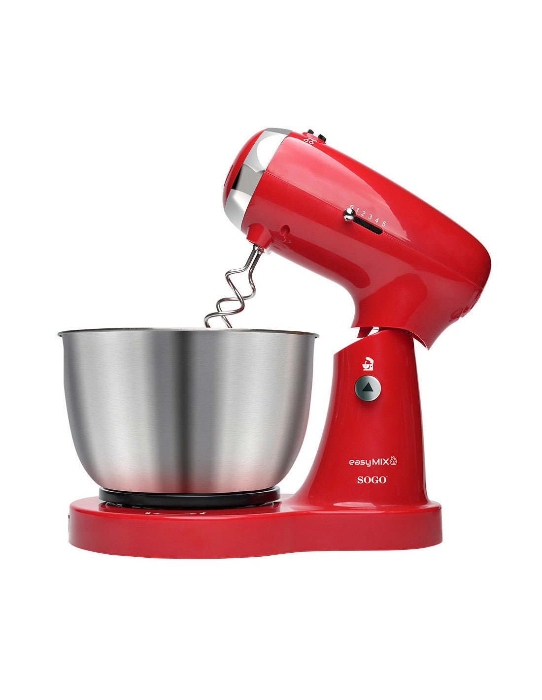 Impastatrice elettrica SOGO 3 in 1 ciotola inox 3,2 L, colore rosso - immagine 5