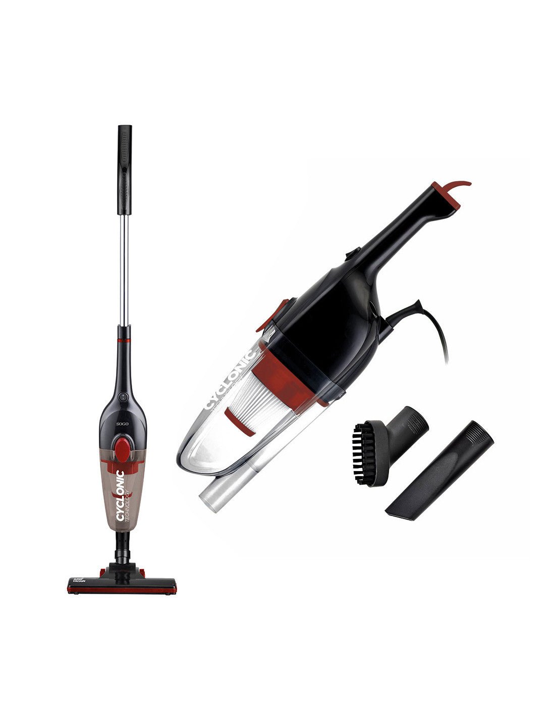 Aspirapolvere ciclonico 2 in 1 SOGO senza sacco 600W - immagine 4