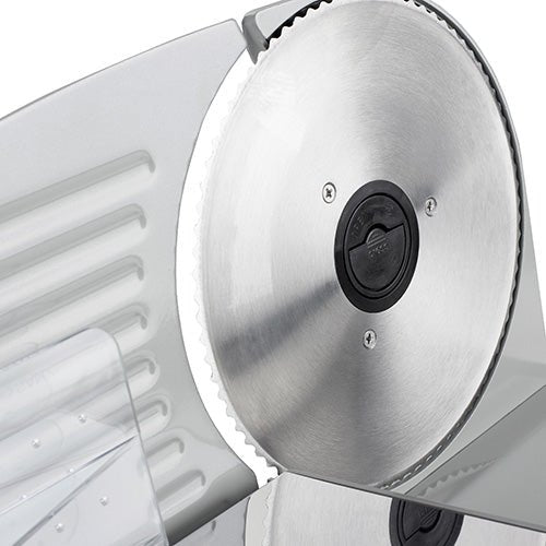 Camry Affettatrice Elettrica 19 cm – Lama in Acciaio Inox, Taglio Regolabile 0-15 mm