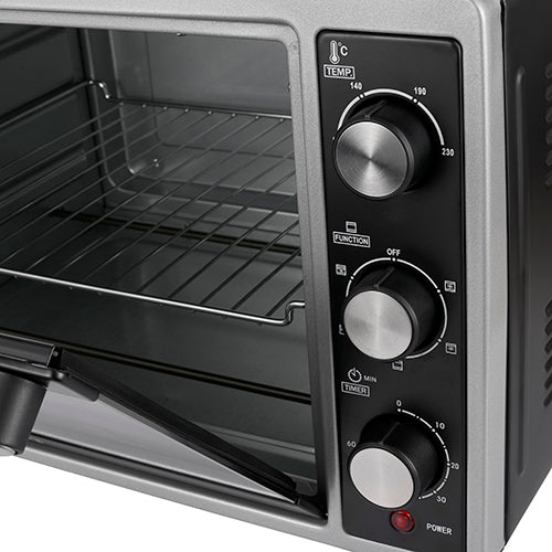 Camry Forno Elettrico Ventilato 35L 2200W – Girarrosto, Timer 60 Minuti