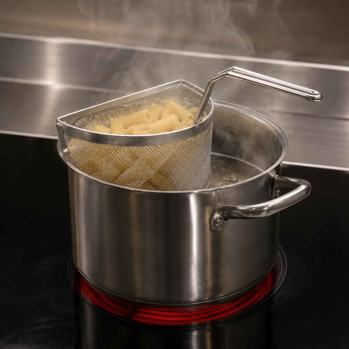 Spicchio bollipasta 22 cm in acciaio inox 18/10 per cuocere la pasta - GMD - GMD