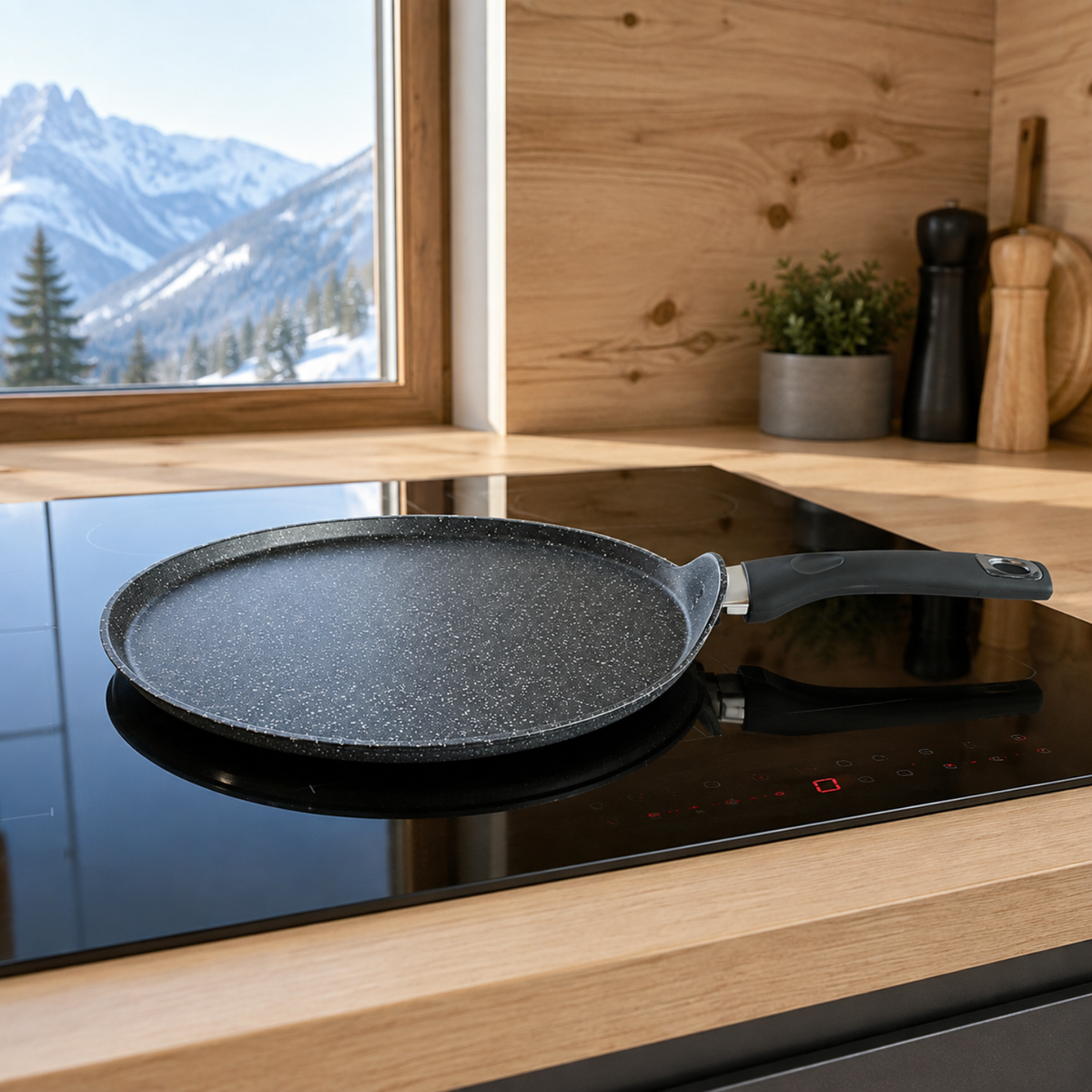Crepiera antiaderente 28 cm per crepes - Pietra Lavica GMD