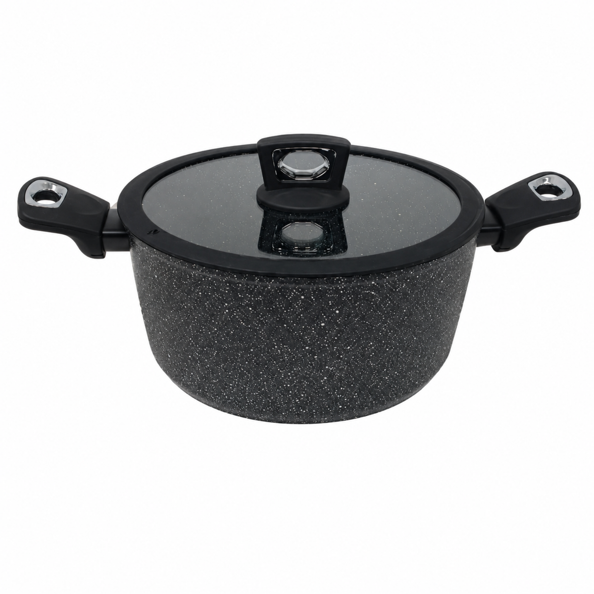 Casseruola 24 cm con coperchio - Pietra Lavica GMD