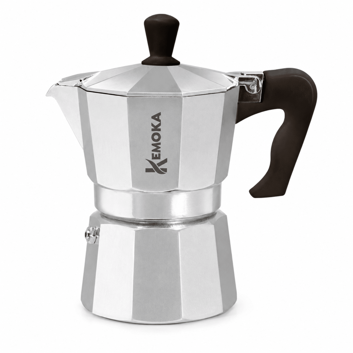 Caffettiera moka 1/2 tazza in alluminio alimentare - Kemoka GMD
