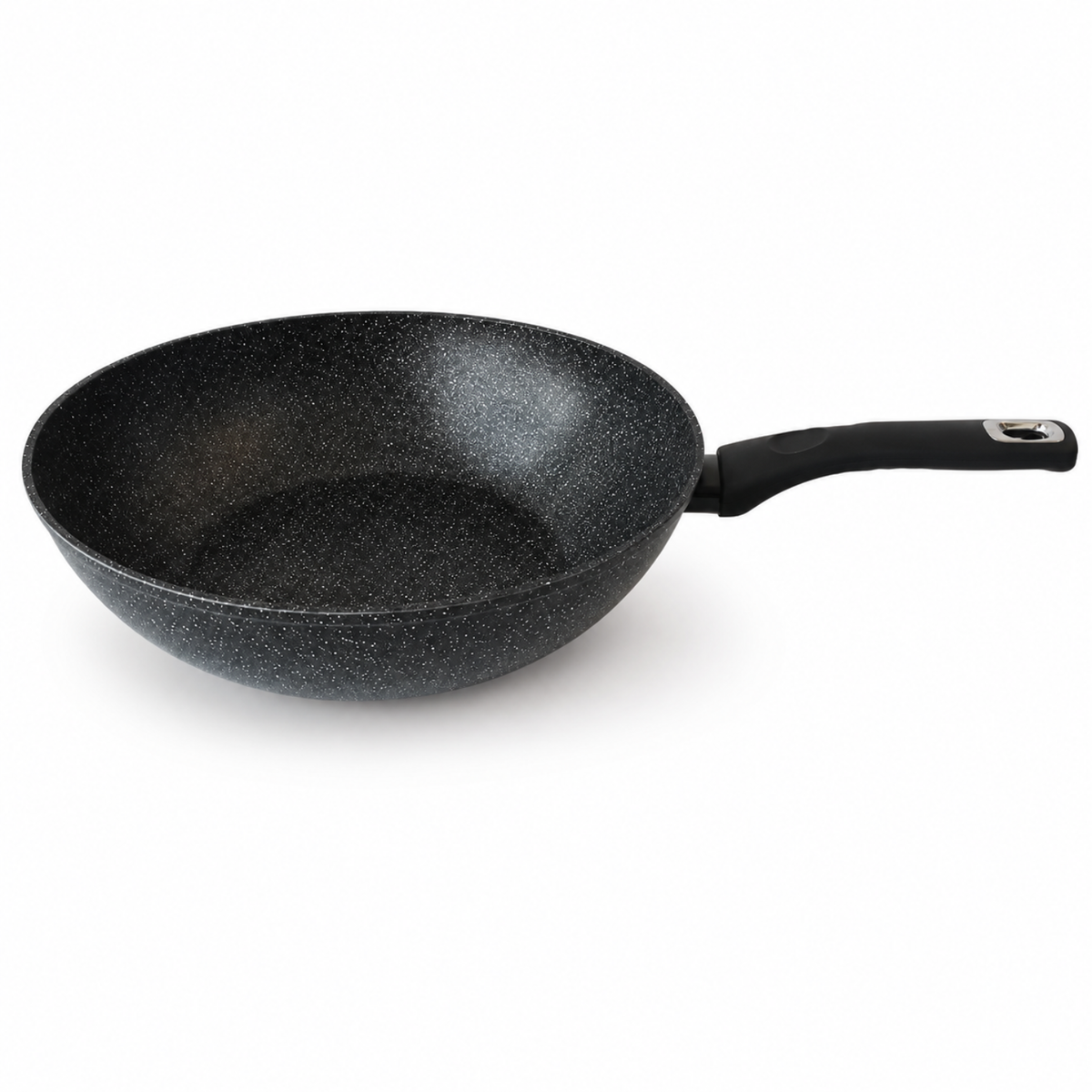 Wok antiaderente 32 cm in alluminio forgiato effetto pietra - Pietra Lavica GMD