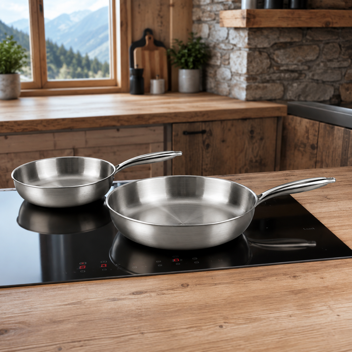 Set 2 saltapasta 24 e 28 cm Tri-Ply - GMD