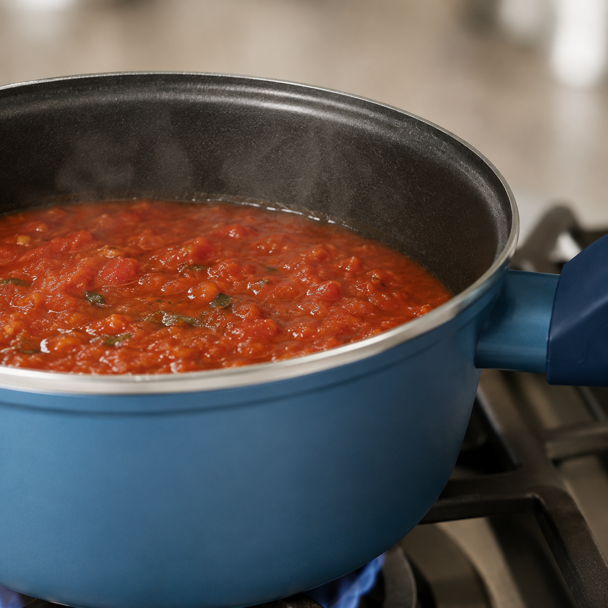 Casseruola antiaderente 16 cm con coperchio in vetro - Gaia Deluxe GMD