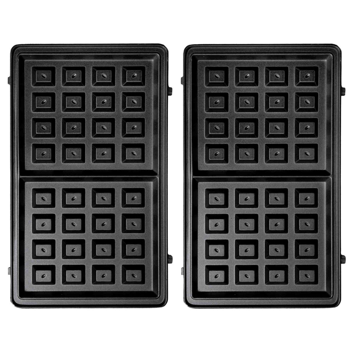SOGO Tostapane griglia per sandwich, waffle e panini 3 in 1 750W / 2 fette / piastre intercambiabili / 22x13 / 90°