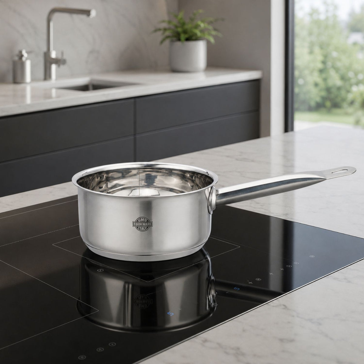Set 3 casseruole in acciaio inox 18/10 da 12 - Divinox GMD