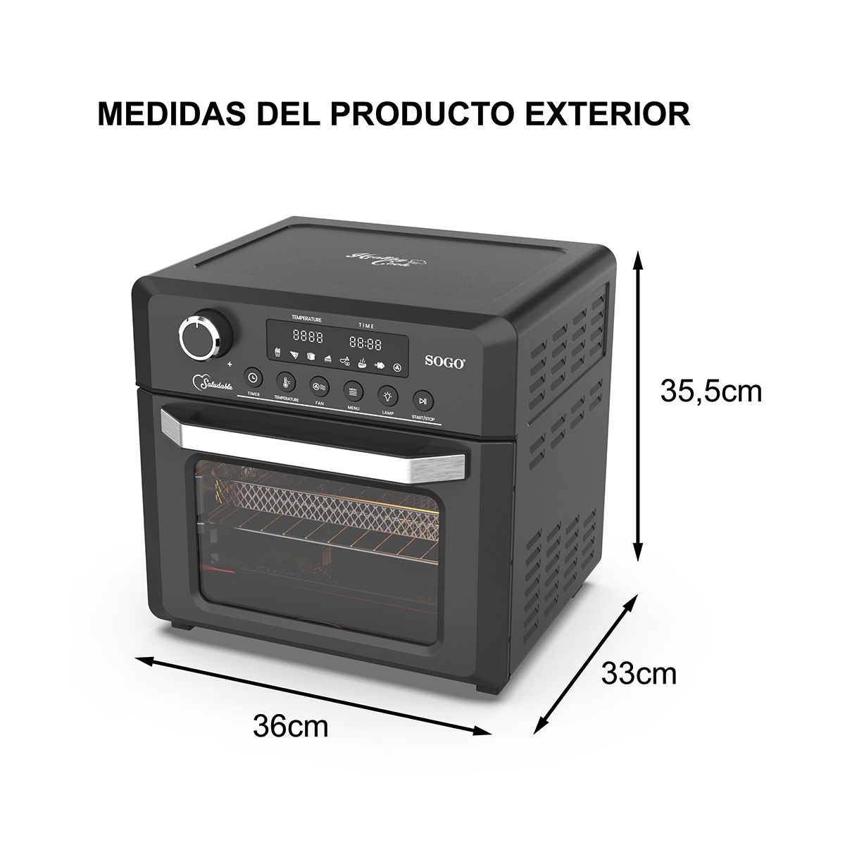 Friggitrice+ Forno + Essicatore + Girarrosto - SAMULAND
